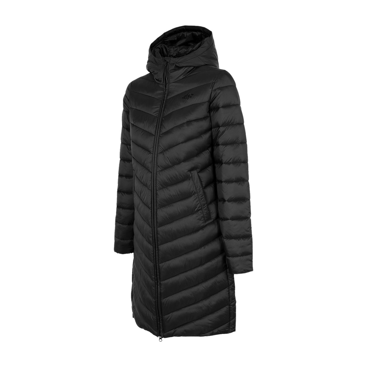 4f Josy  Fiberdunfrakke  Dame  Sort