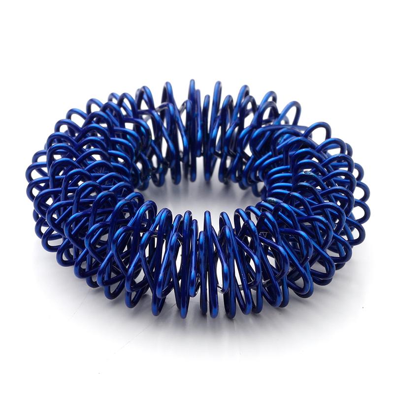 Akupressur Ringe   Finger Roller  Blå