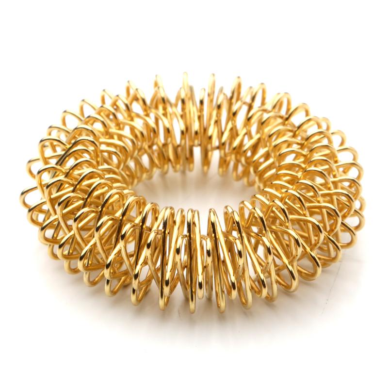Akupressur Ringe   Finger Roller  Guld