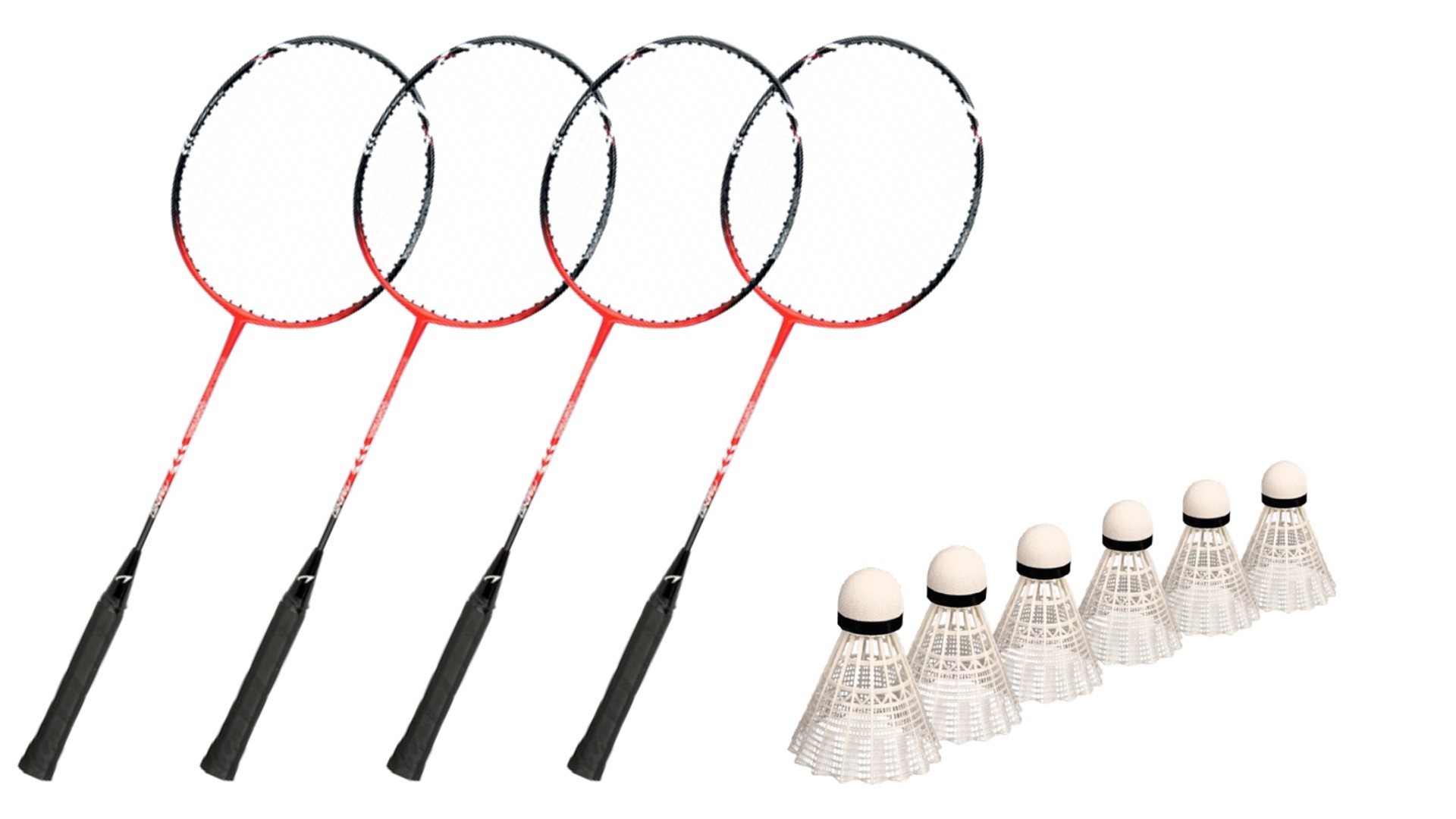 Badmintonketcher 4 Stk  M  6 Bolde   Fri  Fragt   Nano Smash Xba880   God Motionist  Og Skoleketcher