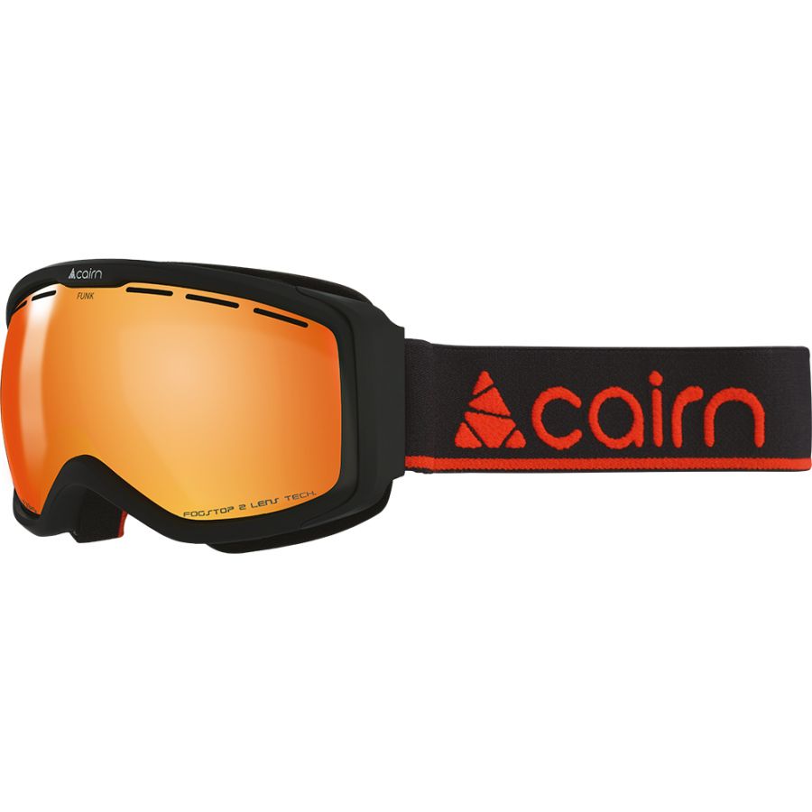 Cairn Funk  Otg Skibriller  Junior  Mat Sort Orange