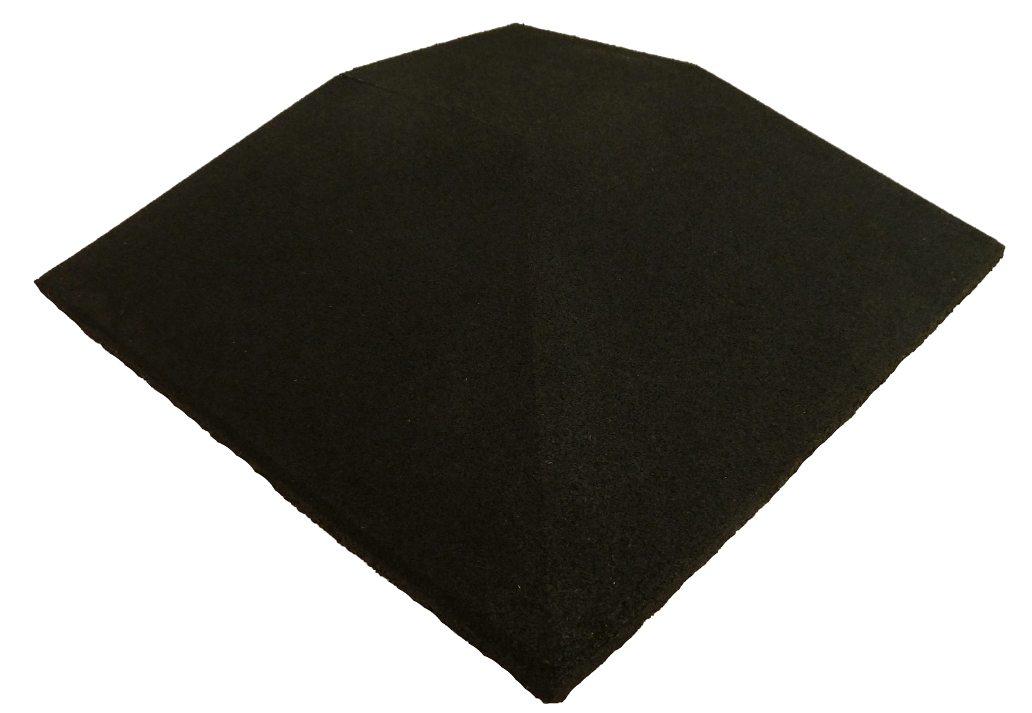 Ergofloor   Ergoplay Impact Gummifliser   Faldunderlag Hjørne 500x500x90 Mm Sort