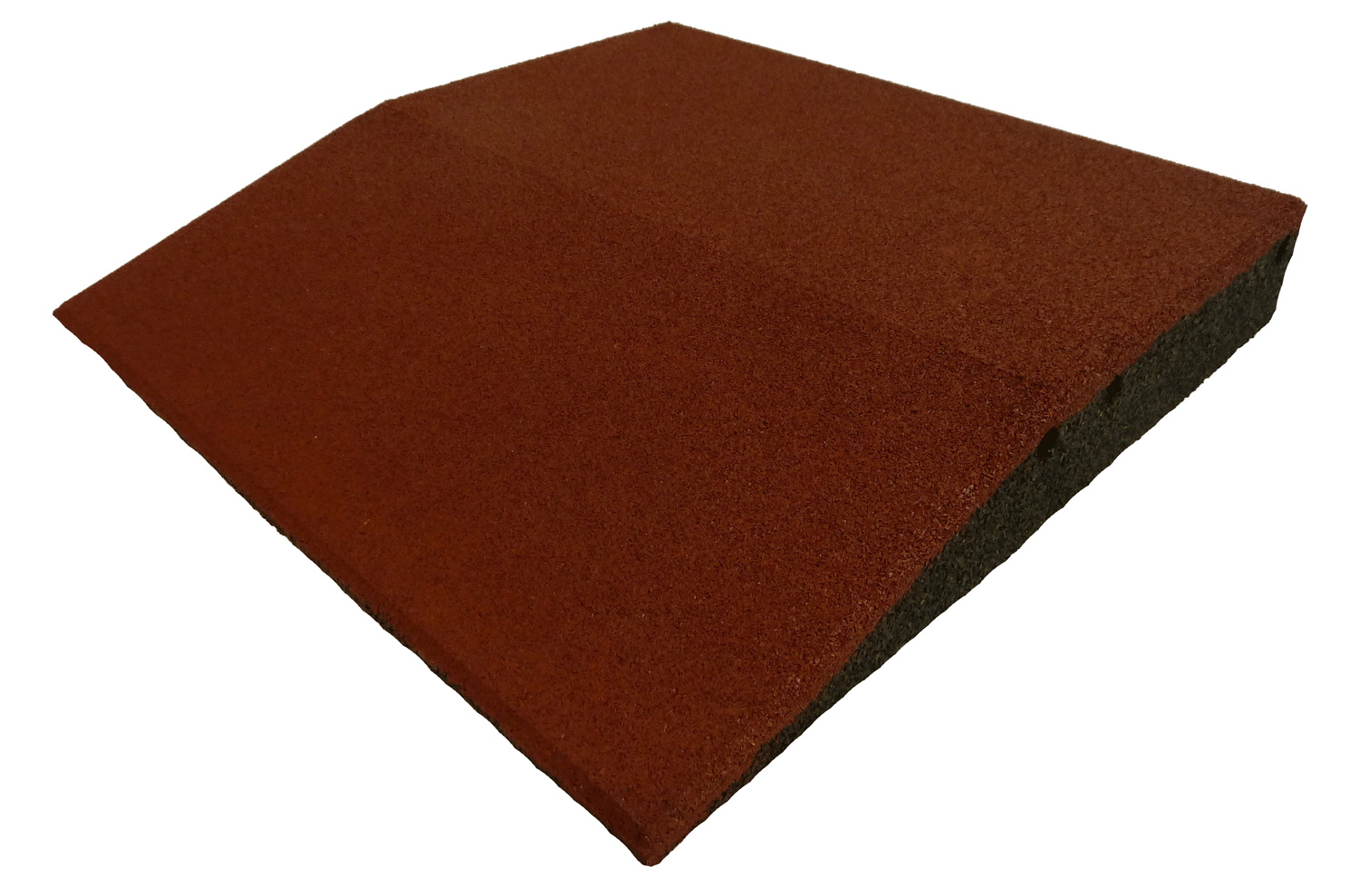 Ergofloor   Ergoplay Impact Gummifliser   Faldunderlag Rampe 500x500x75 Mm Rød