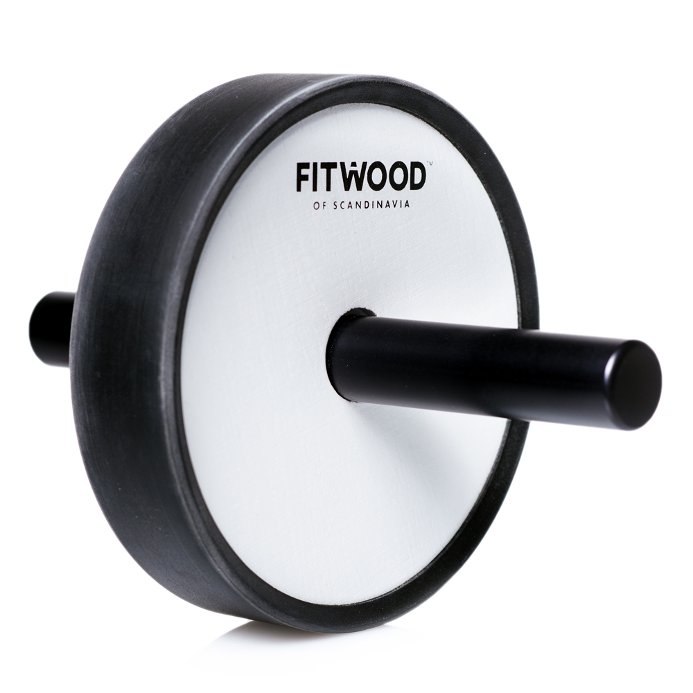 Fitwood Kivi Ab Wheel   Hvid Træ   Sort Alu  Håndtag   Sort Ring