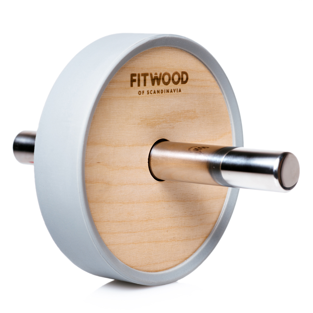 Fitwood Kivi Ab Wheel   Træ   Rustfri Stål Håndtag   Grå Ring