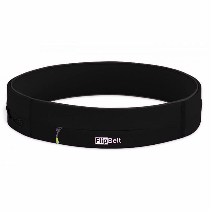 Flipbelt Zipper   Løbebælte Pengekat  Sort   Xl