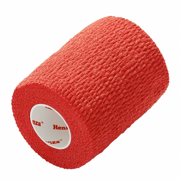 Henza  Flexible Sports Bandage   Rød   7 5 Cm X 4 5 M