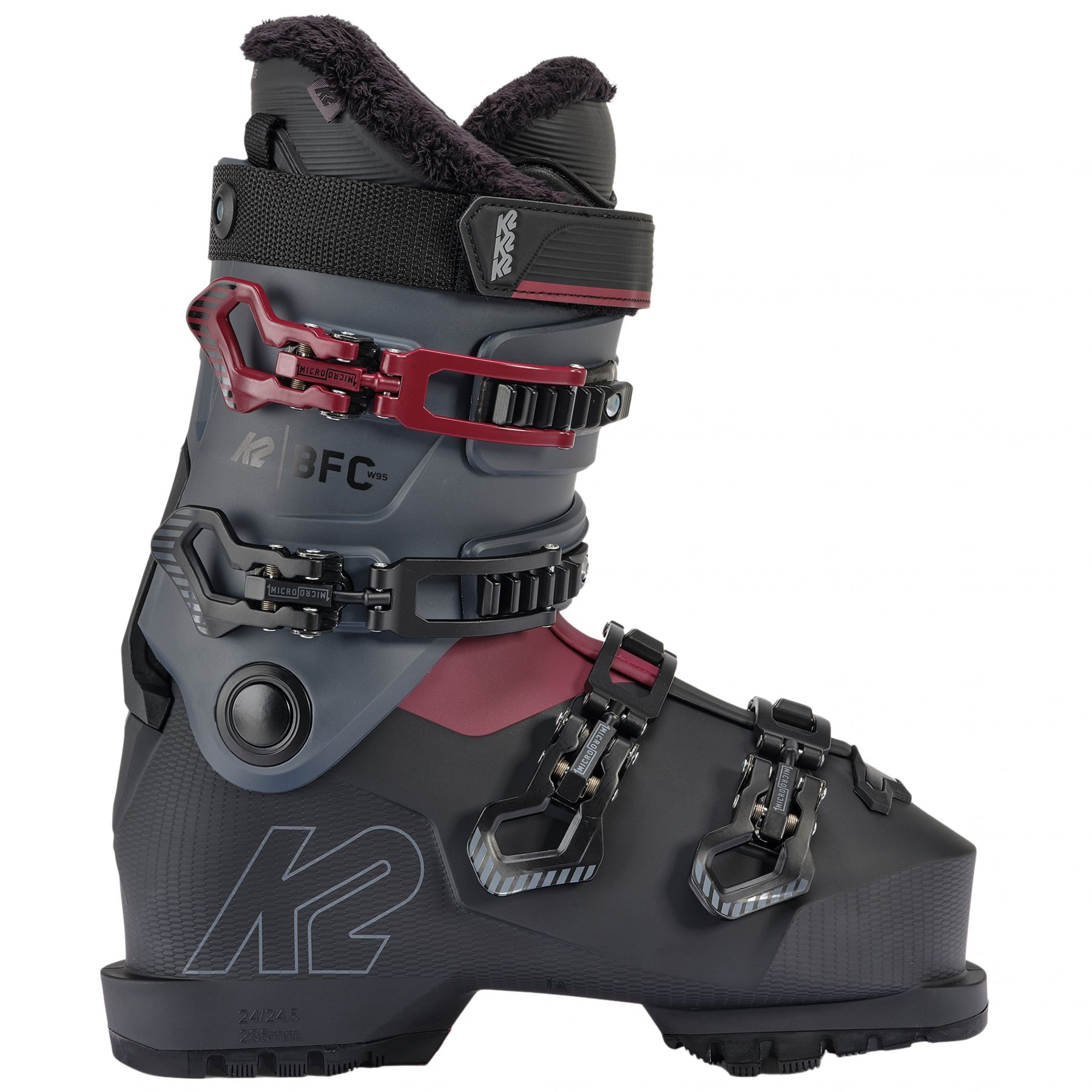 K2 Bfc 95  Skistøvler  Dame  Grå Sort