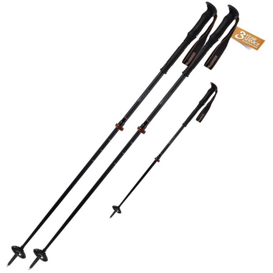 Komperdell Free Touring Ti  Skistave  Sort