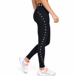 Kvinders Under Armour   Favourit Wordmark Leggins   Black Xs