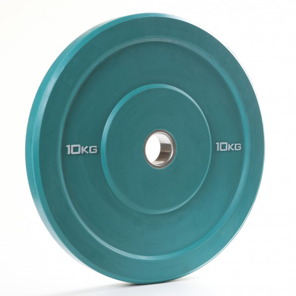 Nordic Fighter Farvet Bumper Vægtskiver 10kg   50mm Grøn  2 Stk