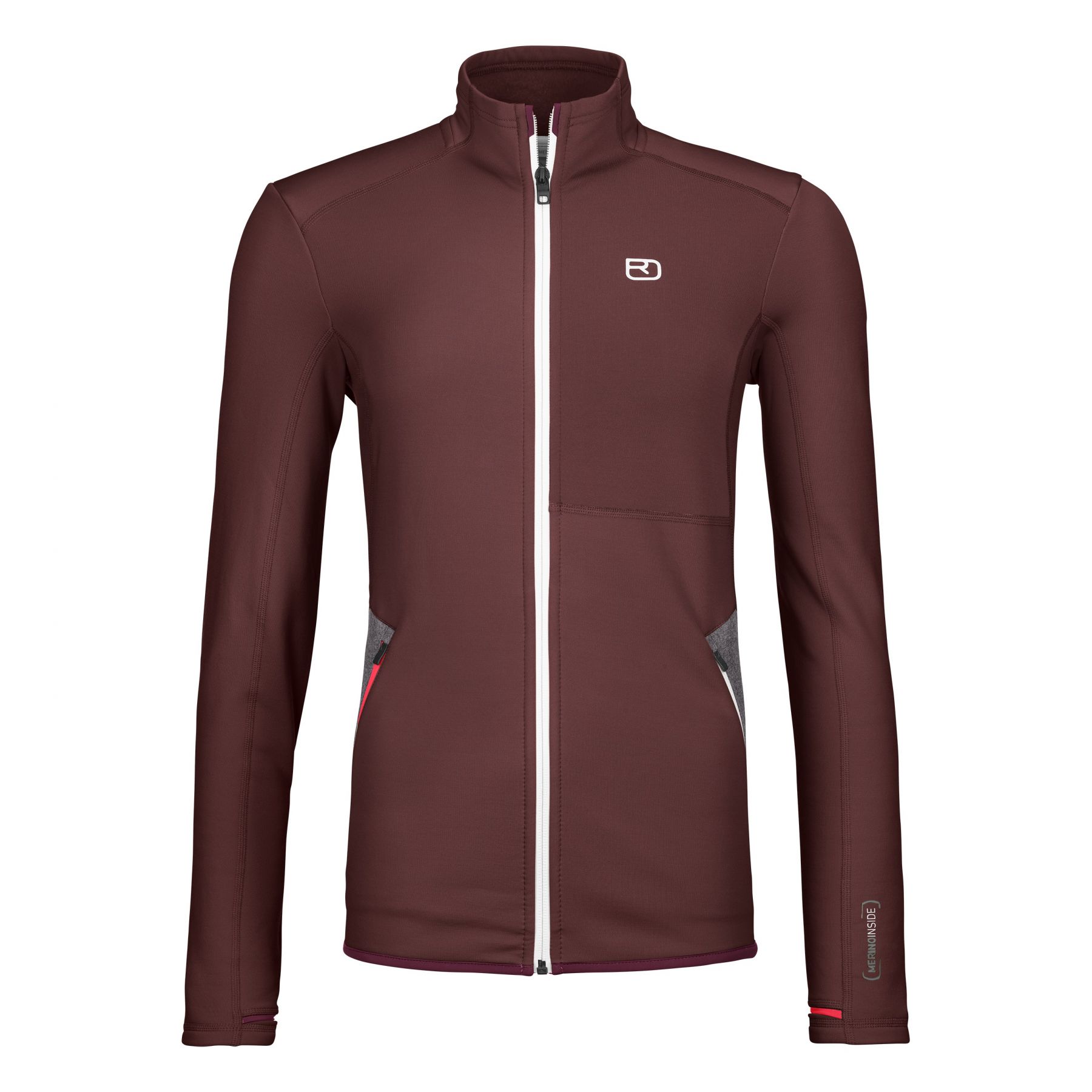 Ortovox Fleece Jacket  Dame  Mørkerød