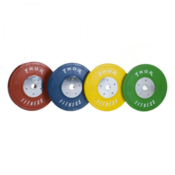 Thor Fitness Farvet Ol Bumper Vægtskiver 10kg   50mm  1 Stk