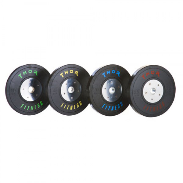 Thor Fitness Sorte Ol Bumper Vægtskiver 10kg   50mm  1 Stk