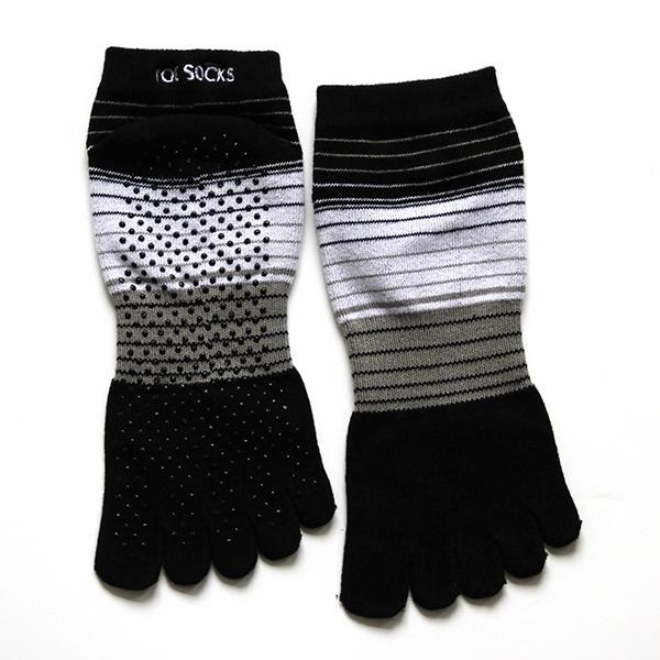 Toe Socks Footer  Stripe   M