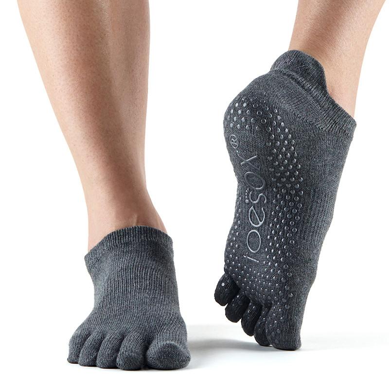 Toesox Fulltoe Lowrise Grip  Koksgrå   S