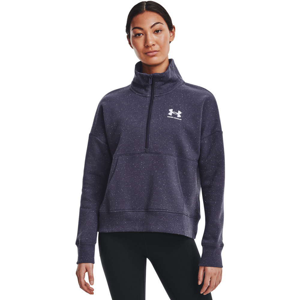 Under Armour Kvinder   Rival Fleece ?  Zip   Tempered Steel Xl