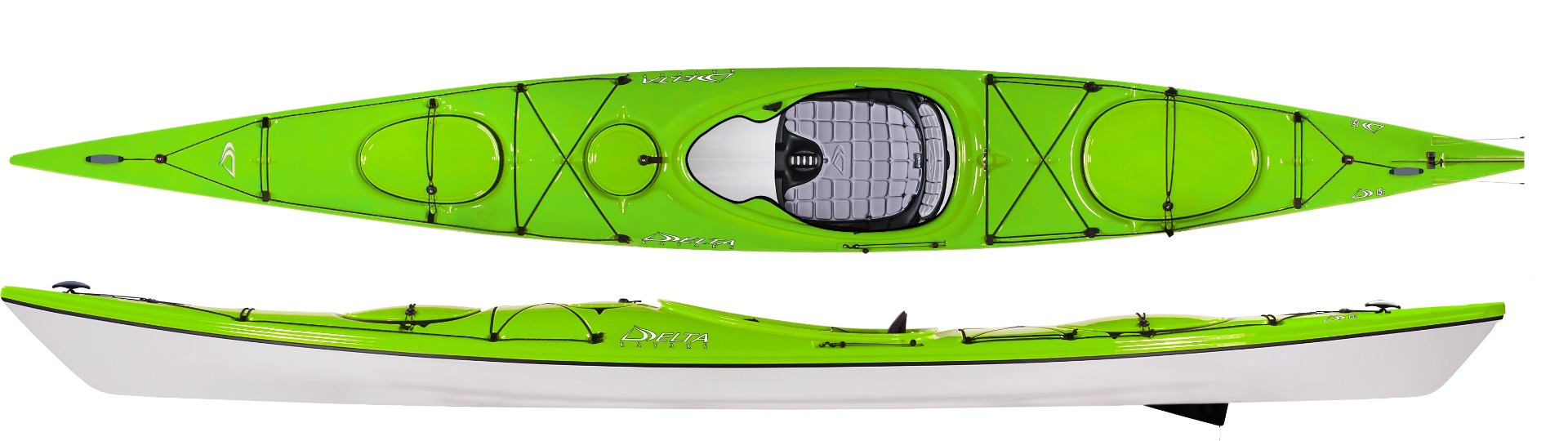 Delta 15s   Thermoform Performance Kajak Med Finne