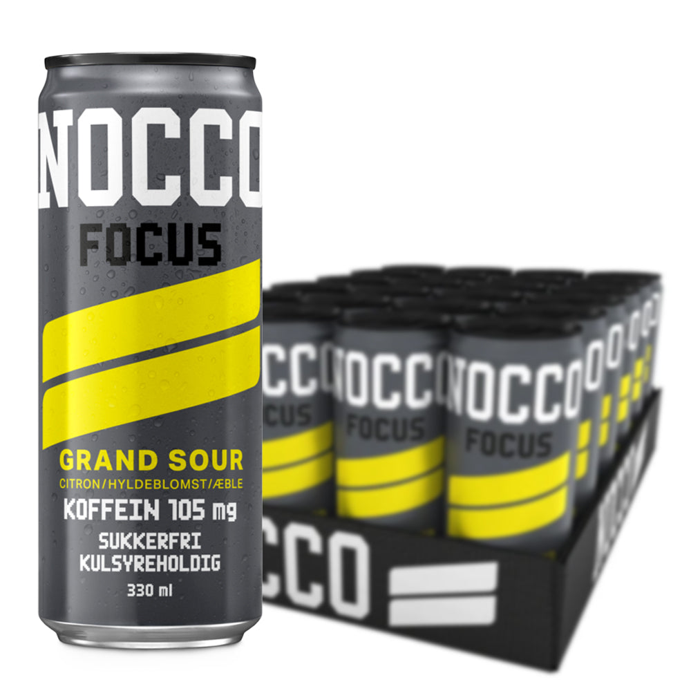 Nocco Focus   Grand Sour  24x 330ml    Drikke