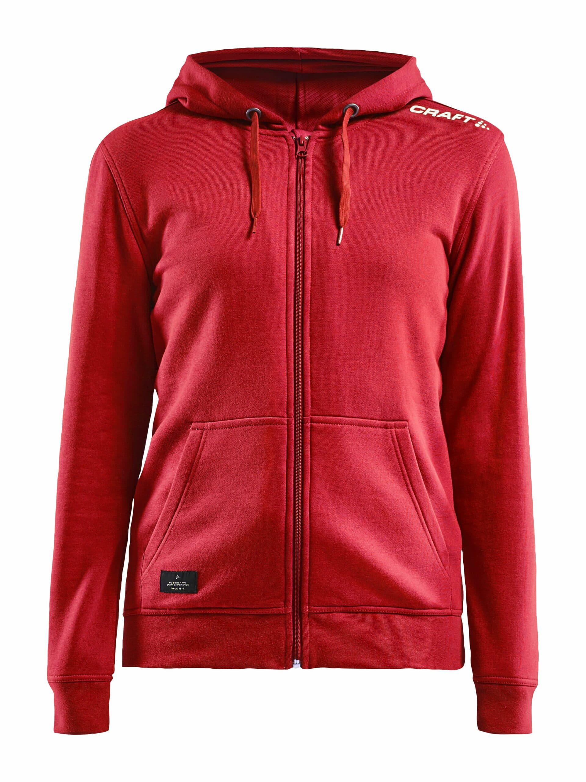 Craft   Community Fz Hoodie Kvinder   Bright Red M