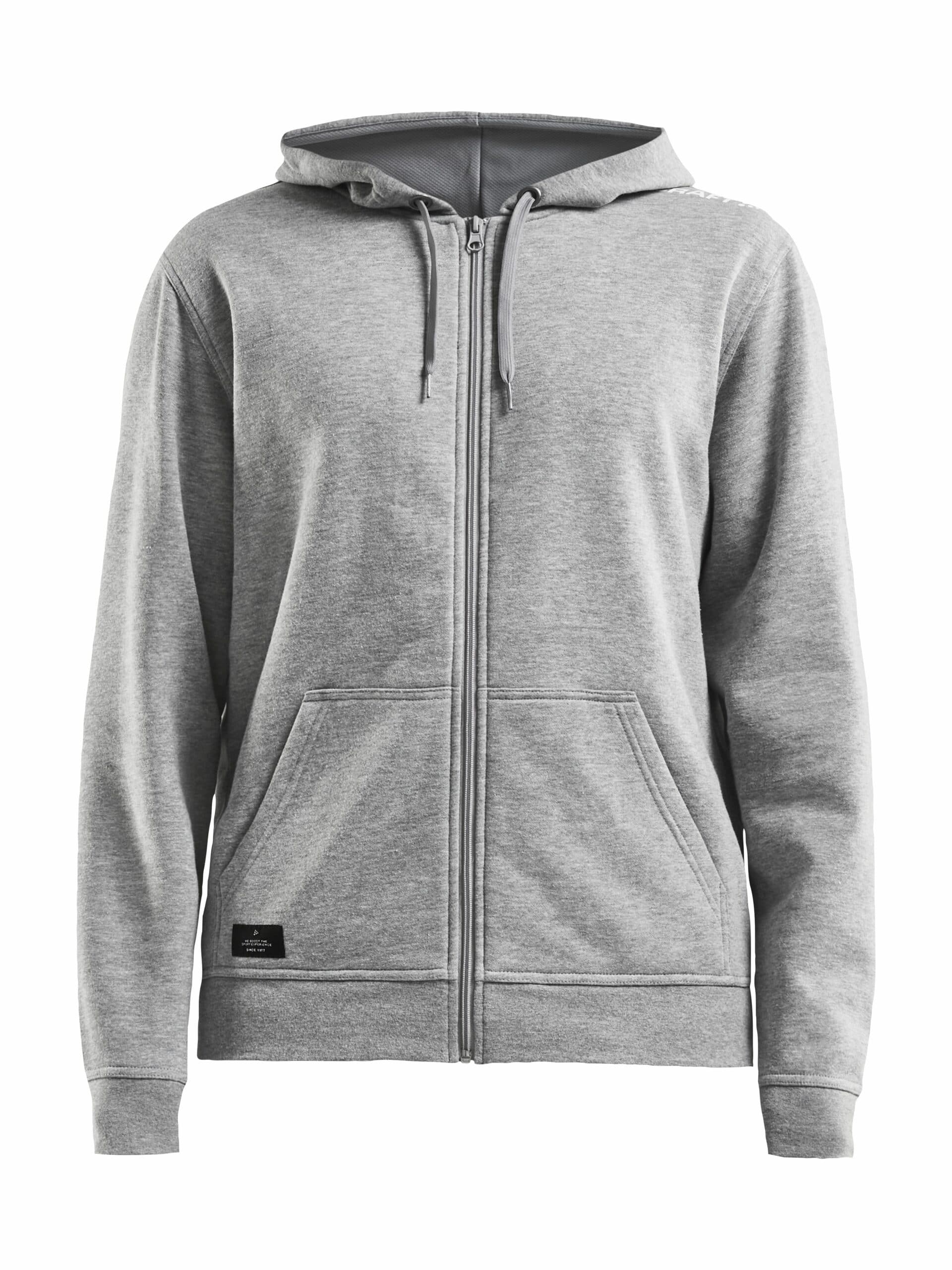 Craft   Community Fz Hoodie Maend   Grey Melange Xxl