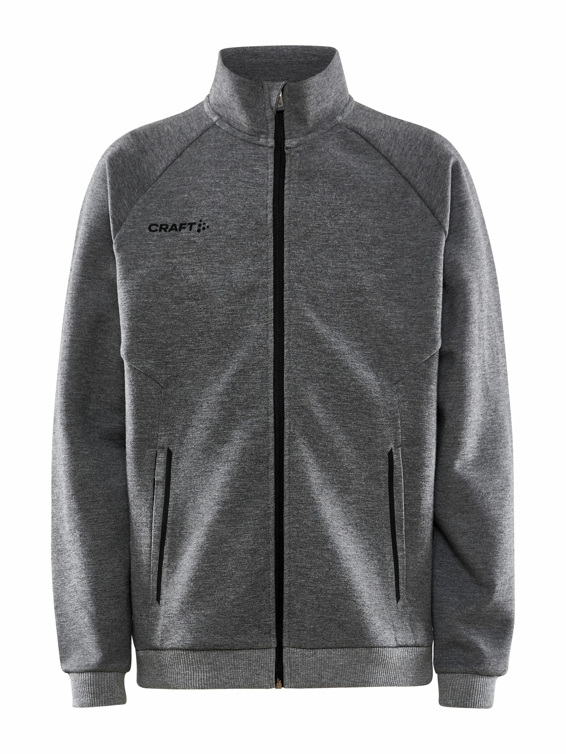Craft   Core Soul Full Zip Jacket Jr   Dk Grey Melange 146 152