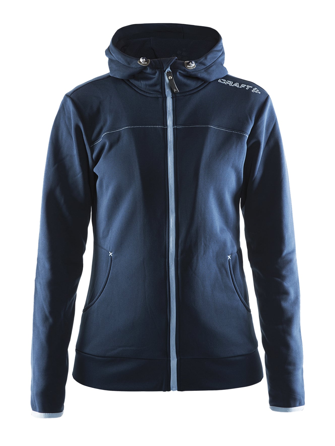 Craft   Leisure Full Zip Hood Kvinder   Dk Navy Xxl