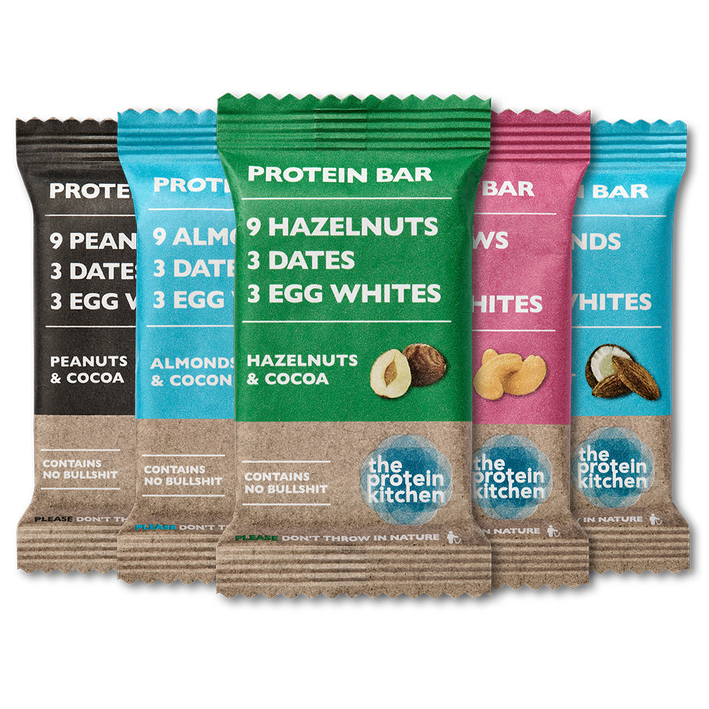 The Protein Kitchen Bar  12x55g      Bland Selv Sunde Og Sukkerfri Proteinbars   Få Kcal