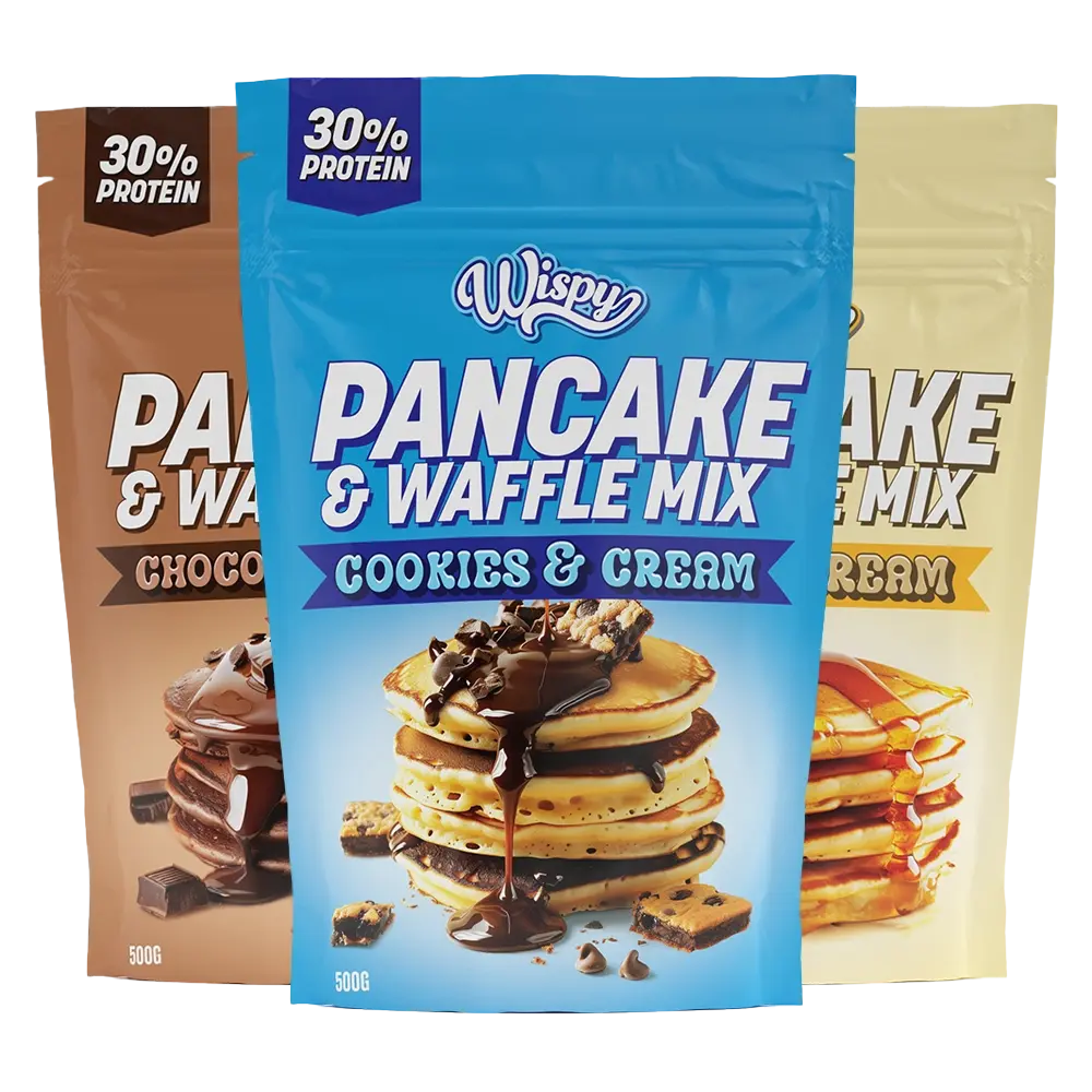 Wispy Pancake   Waffle Mix  3x500g      Proteinrige Pandekager   Vafler   Let   Luftig Konsistens   Få Kcal
