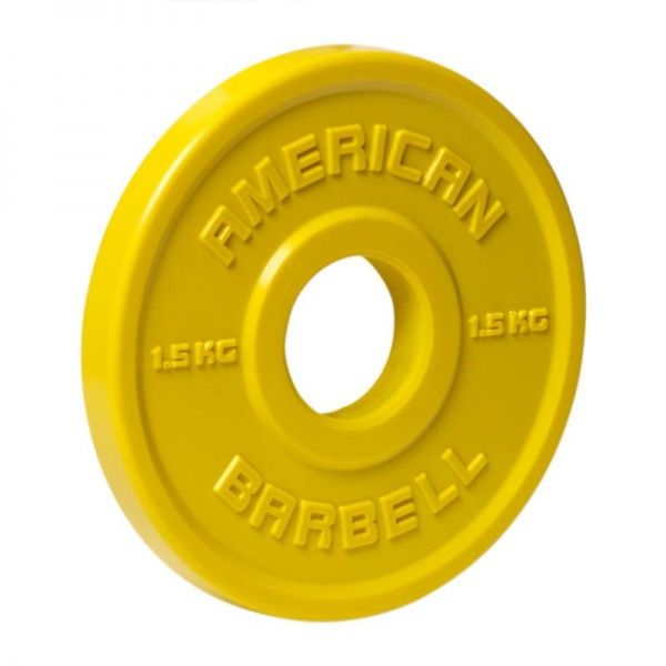 American Barbell Urethane Fractional Bumper Plate 1 5 Kg