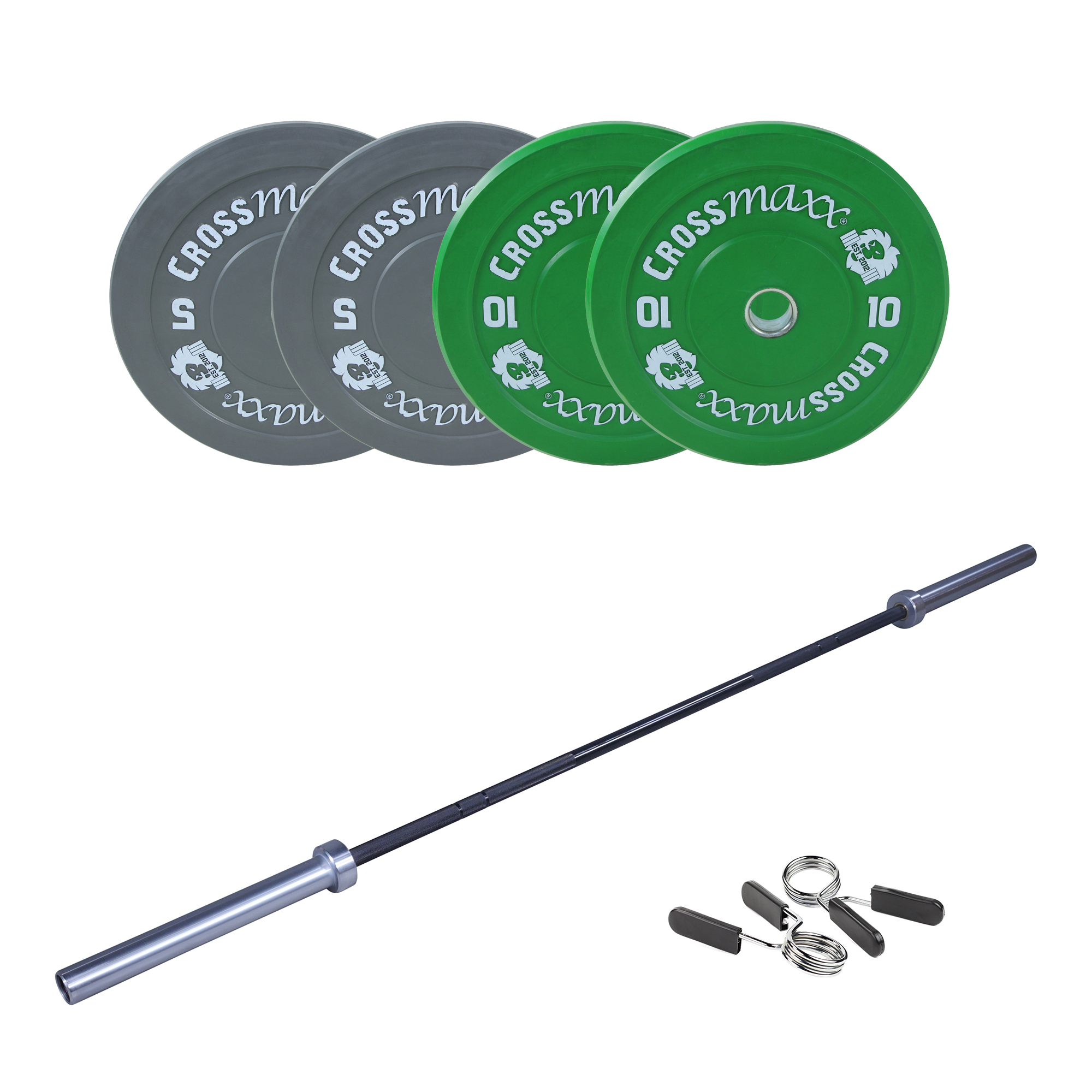 Crossmaxx Cf Vægtstangssæt 30 Kg Farvet   20 Kg Stang