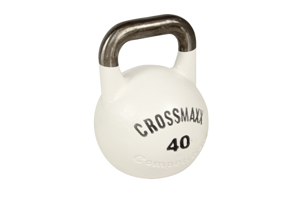 Crossmaxx Competition Kettlebell  40 Kg  Fremstillet I Støbejern   Yderst Holdbar  Brug Til Funktionel Træning  Som Crossfit Udstyr Og Derhjemme