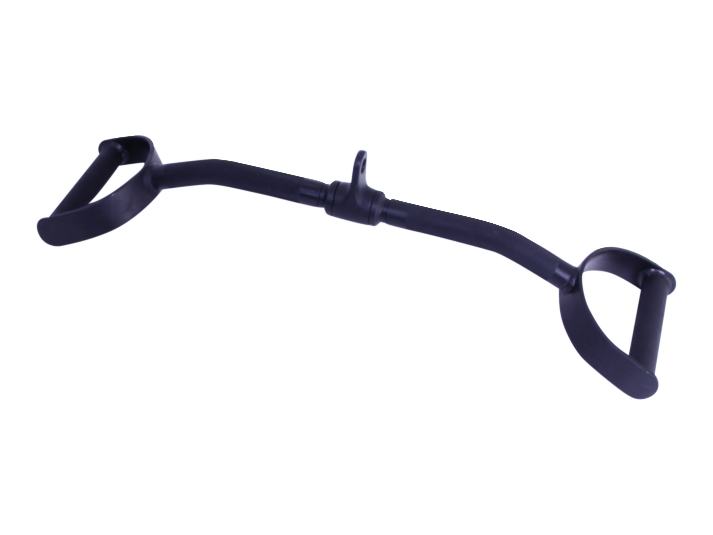 Lmx Black Series Pro Lat Pulldown Bar  Professionel Trækstang Med Håndtag  Holdbar  Stilfuldt Design  Farven Sort  To Riflet Håndtag