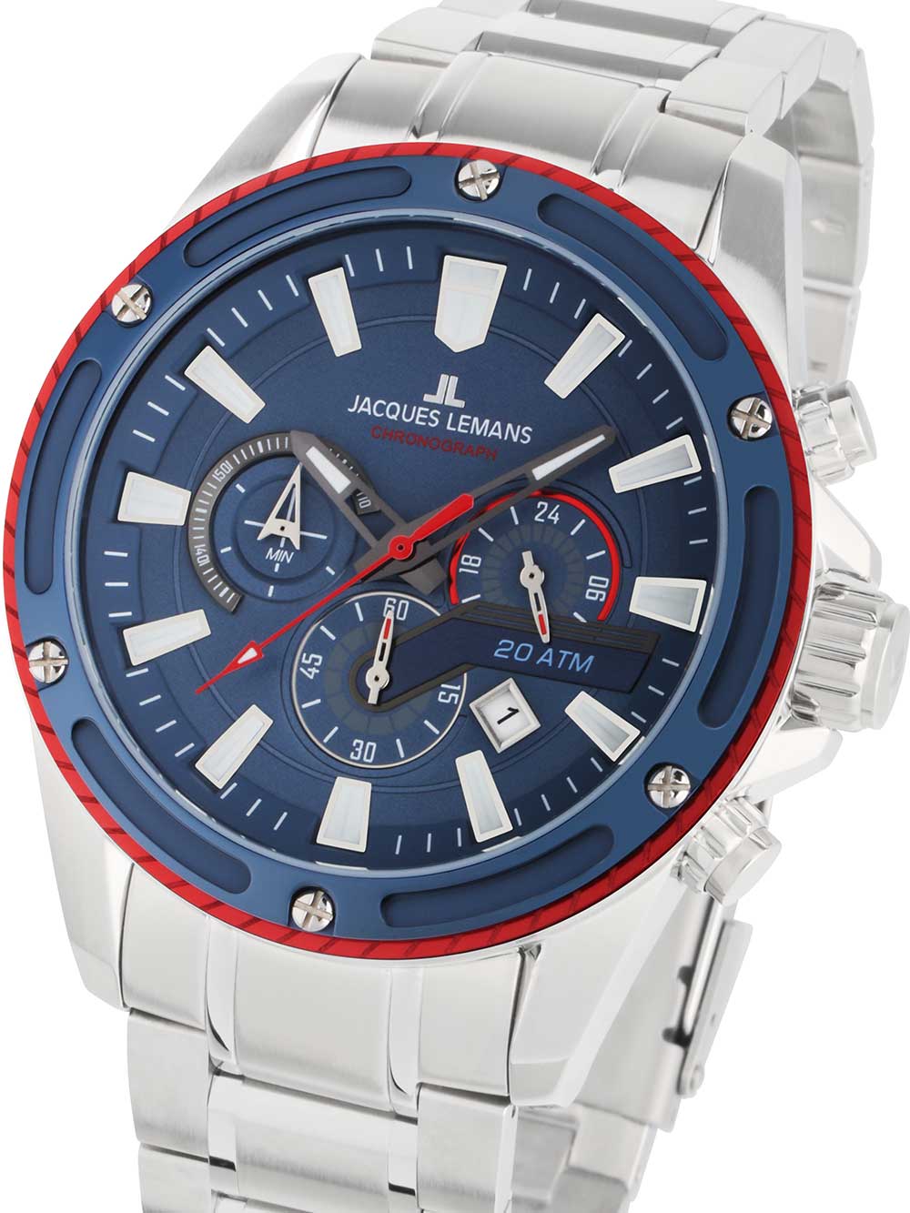 Jacques Lemans 1 2141f Herreur Liverpool Chronograph