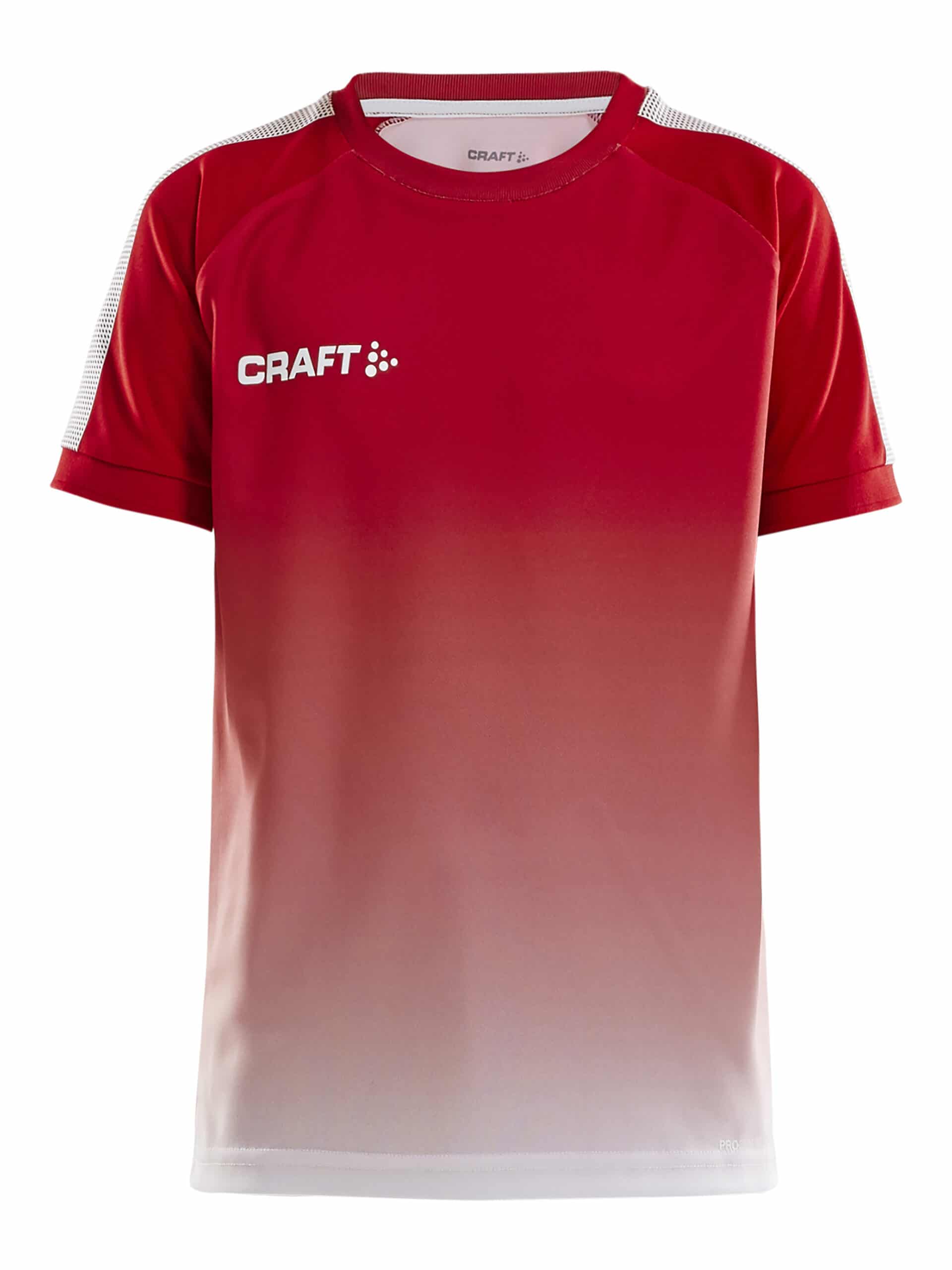 Craft   Pro Control Fade Jersey Jr   Bright Red White 122 128