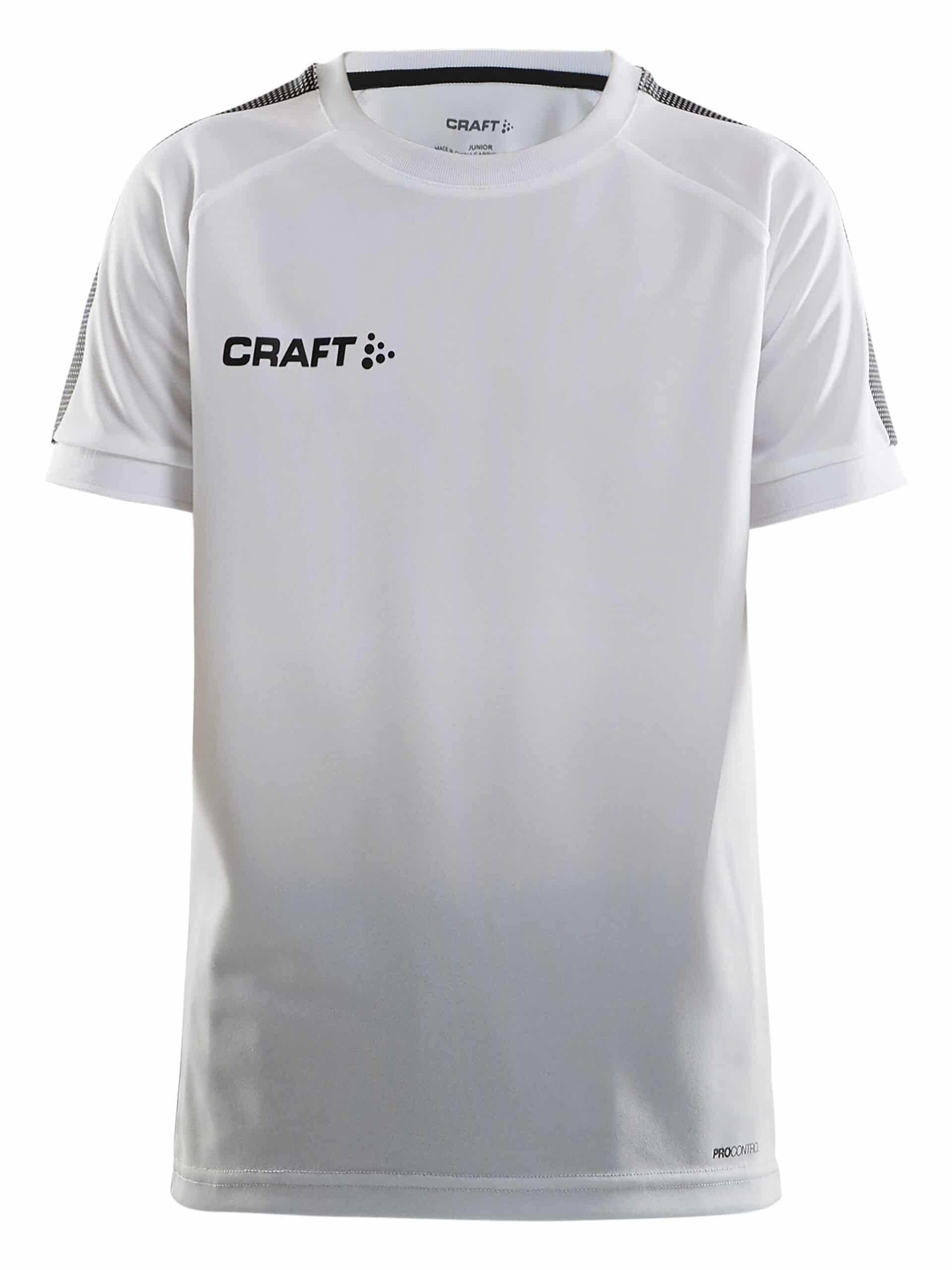 Craft   Pro Control Fade Jersey Jr   White Silver 122 128