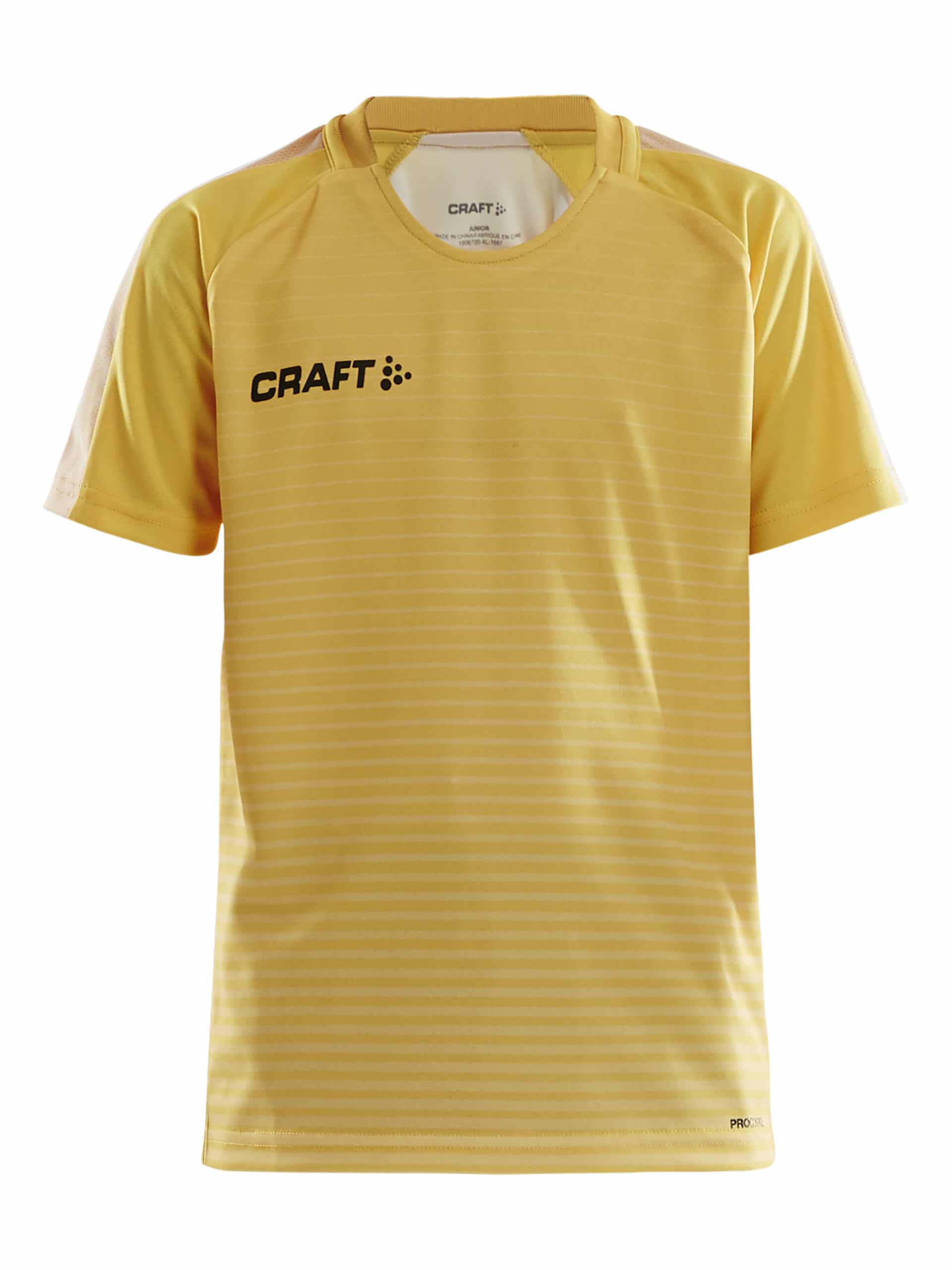 Craft   Pro Control Stripe Jersey Jr   Sweden Yellow Flumino 134 140